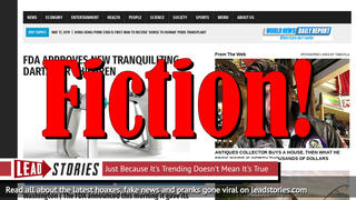 Fake News: FDA Did NOT Approve New Tranquilizing Darts for Children