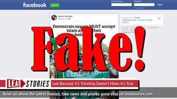 Fake News: Democrats Do NOT Say We MUST Accept Islam And All Their Beliefs