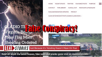 Fake News: Virginia Beach False Flag Mass Shooting  Was NOT Ordered By Deep State To Distract From SPYgate