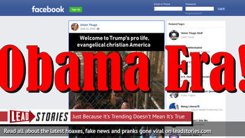 Fake News: Photo Does NOT Show Caged Children in "Trump's Pro Life Evangelical Christian America"