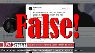 Fake News: Kamala Harris Is An American Black & She Was In 2nd Integrated Class Of Her School