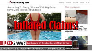 Fake News: According To NO Study, Women With Big Butts Have More Intelligent Children