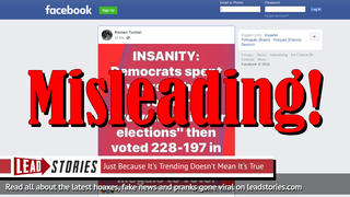 Fake News: Democrats Did NOT Vote 228-197 In Favor Of Allowing Illegals To Vote
