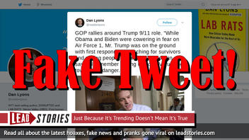 Fake News: Rep. Jim Jordan Did NOT Say 'Obama And Biden Were Cowering In Fear On Air Force 1' After 9/11 Attacks