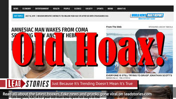 Fake News: Amnesiac Man Did NOT Wake From Coma Speaking Only Ancient Hebrew