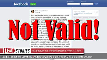 Fake News: Posting A Facebook Status With Legal Gibberish DOES NOT Modify Your Agreement With Facebook In Any Way