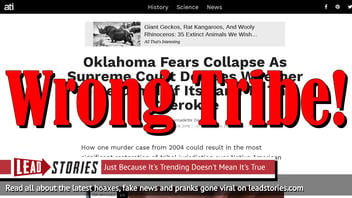Fake News: Oklahoma Does NOT Fear Collapse As Supreme Court Does NOT Decide Whether To Return Half Its Land To The Cherokee