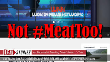 Fake News: Vegans NOT Now Claiming 'Stuffing The Turkey' To Be Sexual Assault