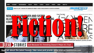 Fake News: NO New Jersey Brother And Sister Allowed To Marry After 10-year-long Court Battle