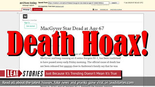 Fake News: MacGyver Star Richard Dean Anderson NOT Dead at Age 67