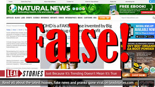 Fake News: ADHD Is NOT A FAKE Disease Invented By Big Pharma To Drug Children For Profit