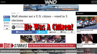 Fake News: Mall Shooter Arcan Cetin WAS a U.S. citizen - Voted LEGALLY In 3 Elections 