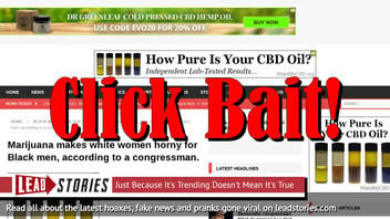 Fake News: No Congressman Claimed Marijuana Makes White Women Horny For Black Men