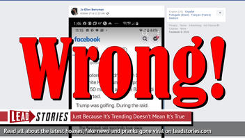 Fake News: Donald Trump Was NOT Golfing During Al-Baghdadi Raid And There's No Evidence Situation Room Photo Was Staged