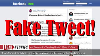 Fake News: Robert Mueller Did NOT Tweet Back At Donald Trump Over 'Witch Hunt' Post