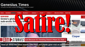Fake News: Greta's Global Warming Conference NOT Cancelled Due To Sub-arctic Freezing Temps