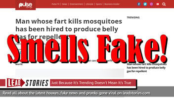 Fake News: Man Whose Fart Does NOT Kill Mosquitoes Has NOT Been Hired To Produce Belly Gas For Repellent