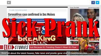 Fake News: Coronavirus Case NOT Confirmed in Des Moines