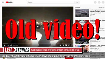 Fake News: "Iran Attack US Airbase in Iraq" Video Contains OLD Footage