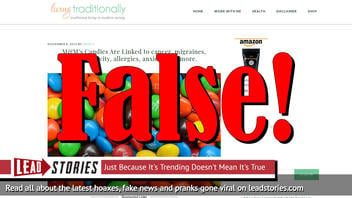 Fact Check: NO Evidence That M&M's Candies Are Linked To Cancer, Migraines, Hyperactivity