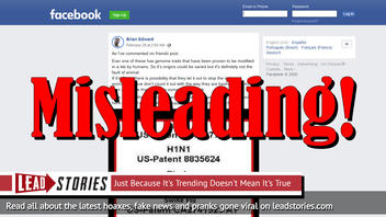 Fact Check: Patents Do NOT Mean Deadly Diseases And Viruses Were Created Or Invented In A Lab