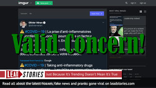 Fact Check: WHO Is Looking Into Concerns About Anti-Inflammatories With Coronavirus