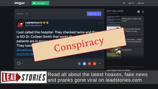 Fact Check: NYTimes Did NOT Invent Doctor Fighting Coronavirus In QAnon Conspiracy Theory