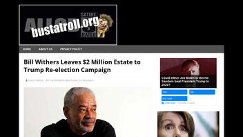 Fact Check: Bill Withers Did NOT Leave $2 Million Estate to Trump Re-election Campaign