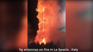 Fact Check: Antennas On Fire In La Spezia, Italy, Were NOT 5G Towers
