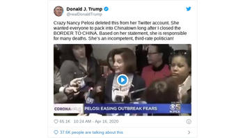 Fact Check: Pelosi Did NOT Delete Tweet Of Video Urging Visits To Chinatown During COVID-19