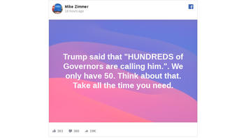 Fact Check: Trump Did NOT Say 'Hundreds Of Governors' Are Calling Him