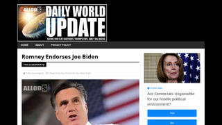 Fact Check: Mitt Romney Did NOT Endorse Joe Biden