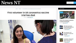 Fact Check: First Volunteer In UK Coronavirus Vaccine Trial Has NOT Died