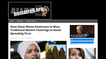 Fact Check: Ilhan Omar Did NOT Say She Wants Americans to Wear Traditional Muslim Coverings to Avoid Spreading Virus
