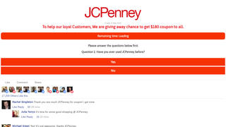 Fact Check: JC Penney Has NOT Announced Everyone Who Shares A Link Will Receive $180 Coupon