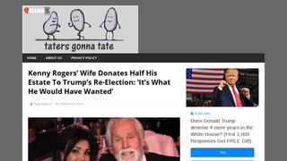 Fact Check: Kenny Rogers' Wife Did NOT Donate Half His Estate To Trump's Re-Election
