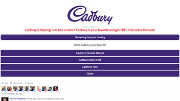 Fact Check: Cadbury Has NOT Announced Everyone Who Shares A Link Will Receive Chocolate Hamper