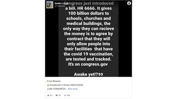  Fact Check: HR 6666 Would NOT Ban Anyone Not Vaccinated For COVID-19 From Churches, Schools, Medical Buildings That Get Money From The Bill