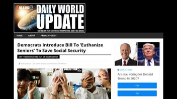 Fact Check: Democrats Did NOT Introduce Bill To Euthanize Seniors To Save Social Security