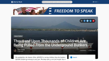 Fact Check: 'Thousands Upon Thousands' Of Children Purportedly Kidnapped By A Satanic Pedophile Ring Have NOT Been 'Pulled From Underground Bunkers'