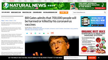 Fact Check: Bill Gates Did NOT Admit That 700,000 People Will Be Harmed Or Killed By 'His' Coronavirus Vaccines
