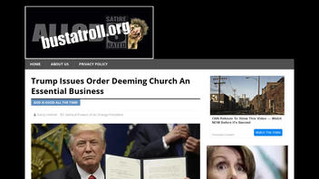 Fact Check: Trump Did NOT Issue "Executive Order 66" Deeming Church An Essential Business