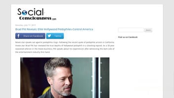 Fact Check: Brad Pitt Did NOT Reveal Elite Hollywood Pedophiles Control America 