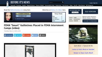 Fact Check: FEMA 'Smart' Guillotines NOT Placed In FEMA Internment Camps