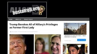 Fact Check: Trump Did NOT Revoke All of Hillary's Privileges as Former First Lady