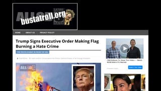 Fact Check: President Trump Did NOT Sign An Order Making Flag-Burning A Hate Crime