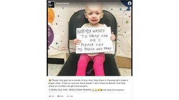 Fact Check: The Little Girl In The Viral Photo Asking For Prayers Does NOT Have Coronavirus - The Sign In The Picture Is Photoshopped