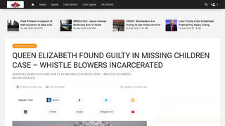 Fact Check: Queen Elizabeth Was NOT Found Guilty In Missing Children Murder Case
