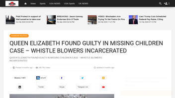 Fact Check: Queen Elizabeth Was NOT Found Guilty In Missing Children Murder Case