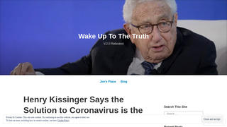 Fact Check: Henry Kissinger Did NOT Say The Solution To Coronavirus Is The 'New World Order'